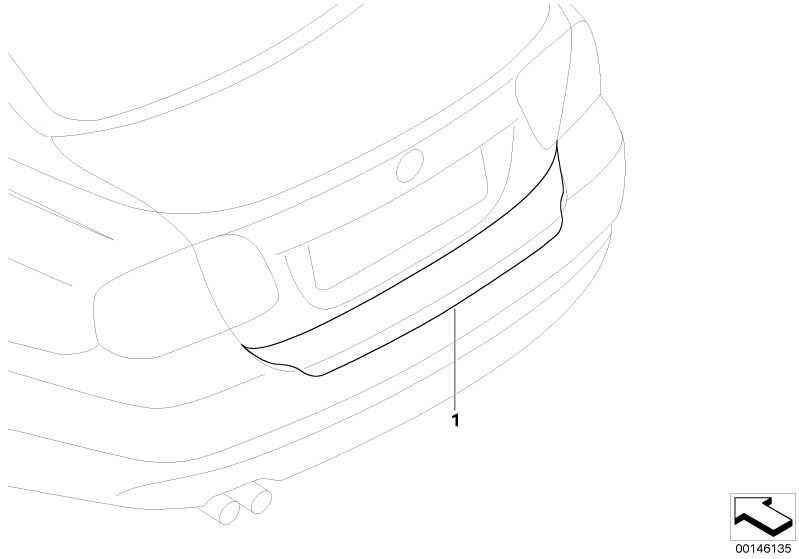 Film de protection du seuil de chargement pour BMW Série 3 F30 F31