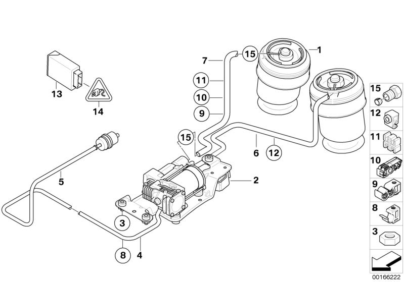 Boîtier de cde p suspension pneumatique d`origine BMW (37146793163) |  HUBAUER-Shop.de