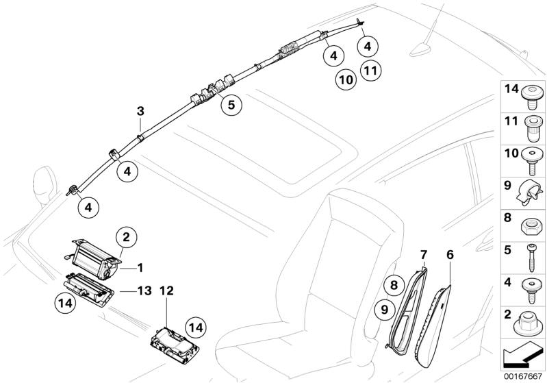 Cadre, module airbag gauche d`origine BMW (52109142101) | HUBAUER-Shop.de