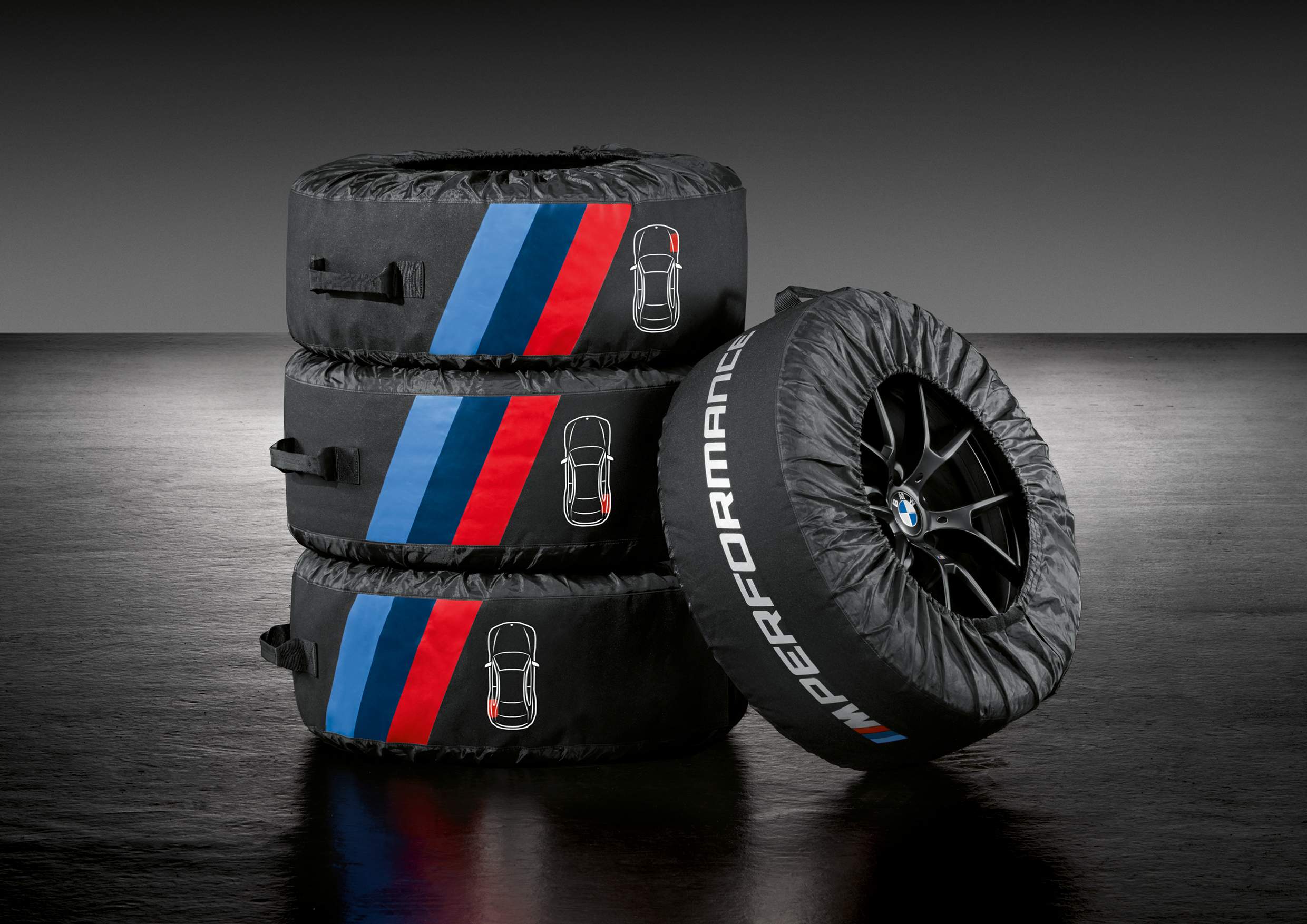 M Performance housses de pneu d`origine BMW (36132461758) | HUBAUER-Shop.de
