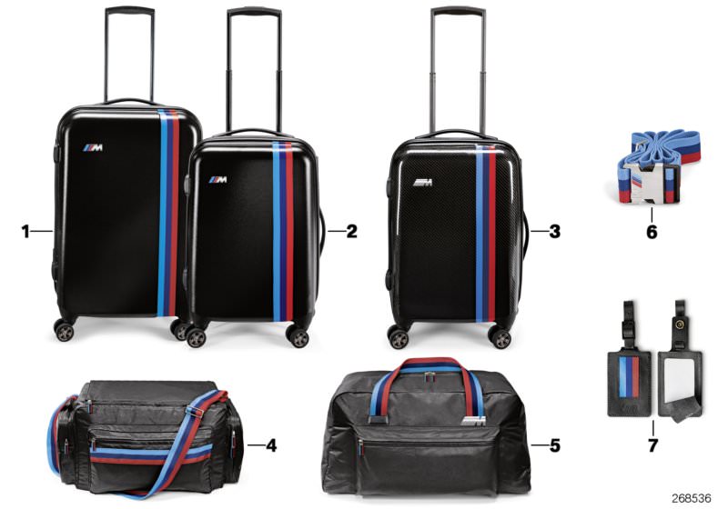 valise à roulettes BMW M d`origine BMW black one size (80222211773) |  HUBAUER-Shop.de