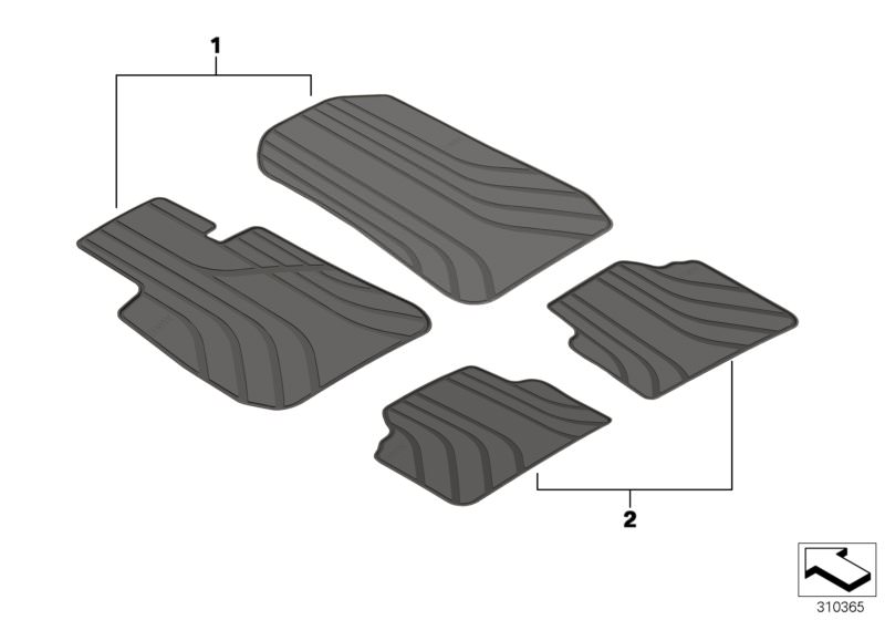 Original Lengenfelder Fußmatten passend für BMW E90 E91 E92 E93
