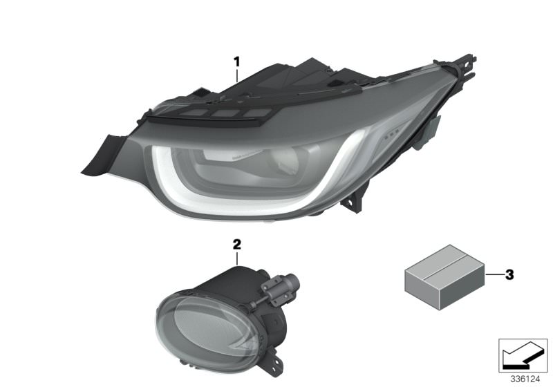 Original BMW Headlight, LED technology, left i3 I01 | HUBAUER-Shop.de