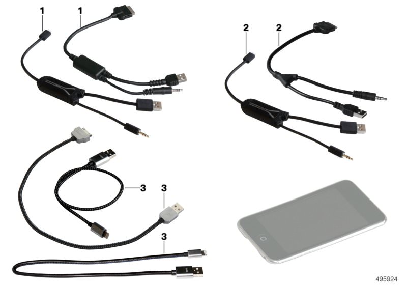 BMW Adapterkabel-Set (USB C)