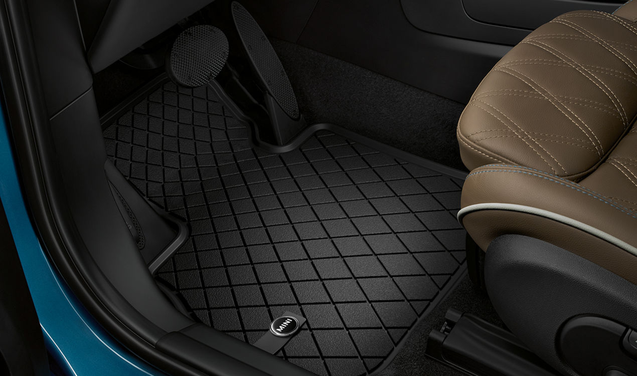 Original BMW Floor mats, all-weather frontMini Coupé R58 ESSENTIAL-BLACK |  HUBAUER-Shop.de