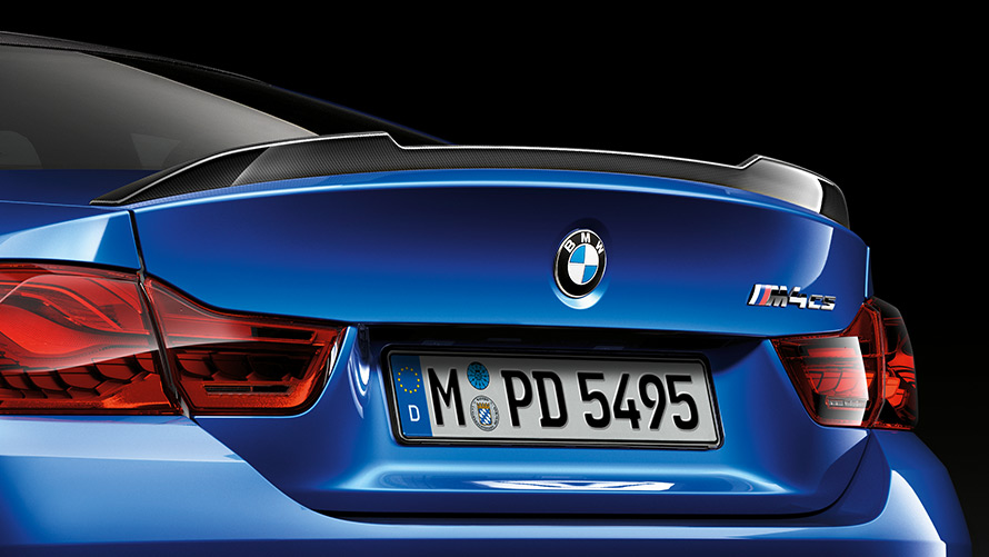 Spoiler arrière carbone d`origine BMW M4 CS (51628076046) | HUBAUER-Shop.de