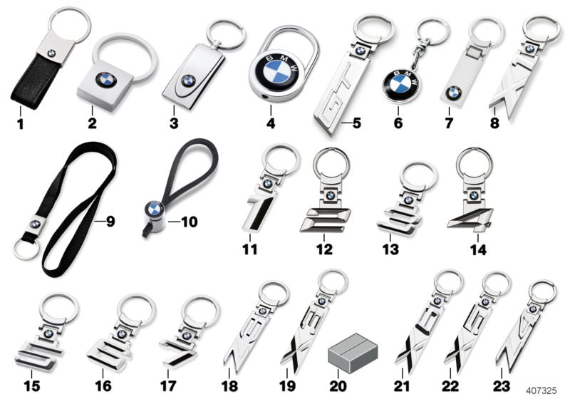 Porte-clés BMW Série 4 d`origine BMW Merchandising (80272354146) |  HUBAUER-Shop.de