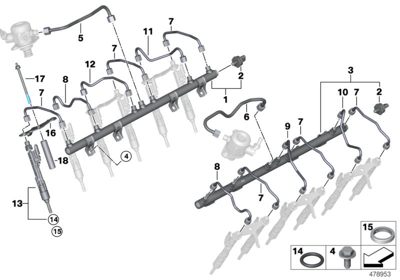 Original Bmw Einspritzrohr X1 E84 1 6 Hubauer Shopde 