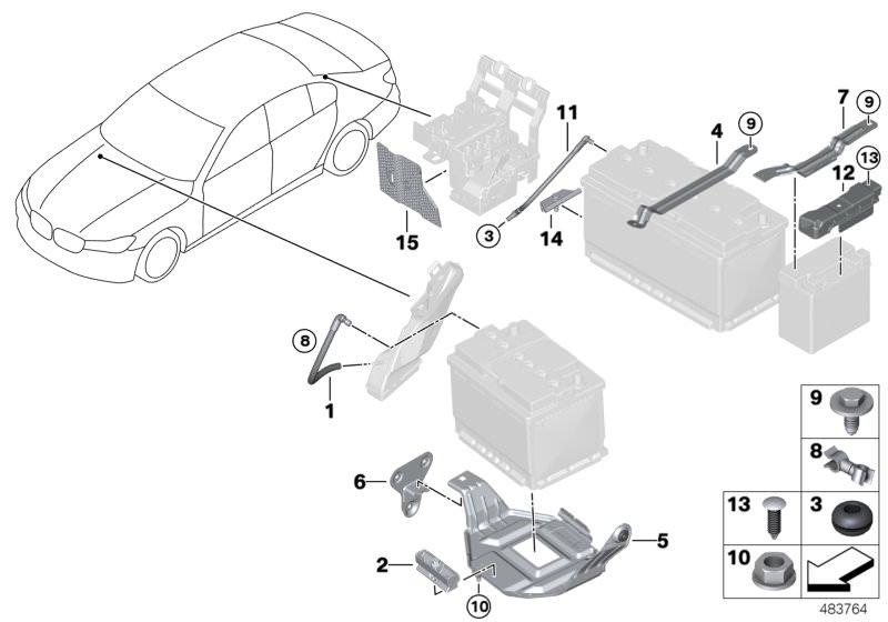 Flexible de dégazage batterie d`origine BMW (61219311080) | HUBAUER-Shop.de