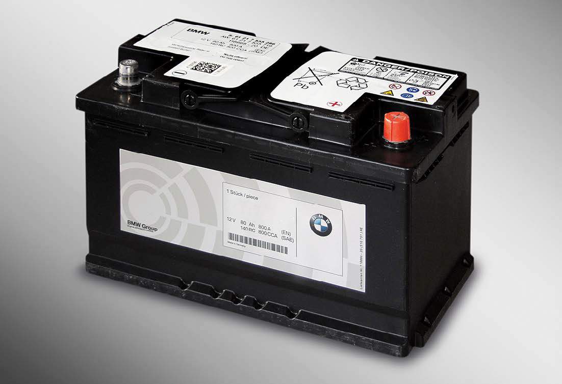 Original BMW AGM-battery 80 AH (61217555719) | HUBAUER-Shop.de