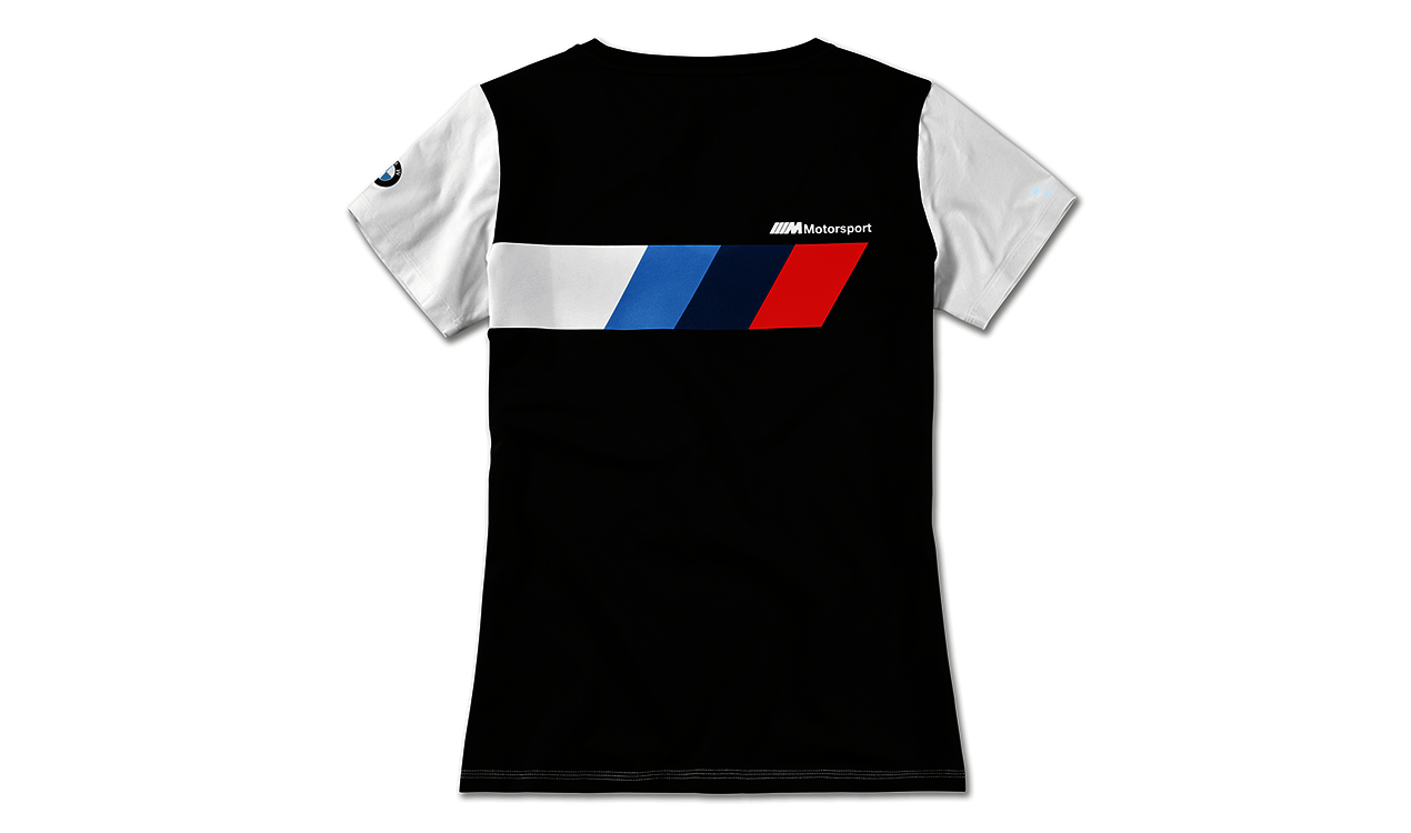 BMW M Motorsport T-Shirt Damen Logo BLK/WHT, M | HUBAUER-Shop.de