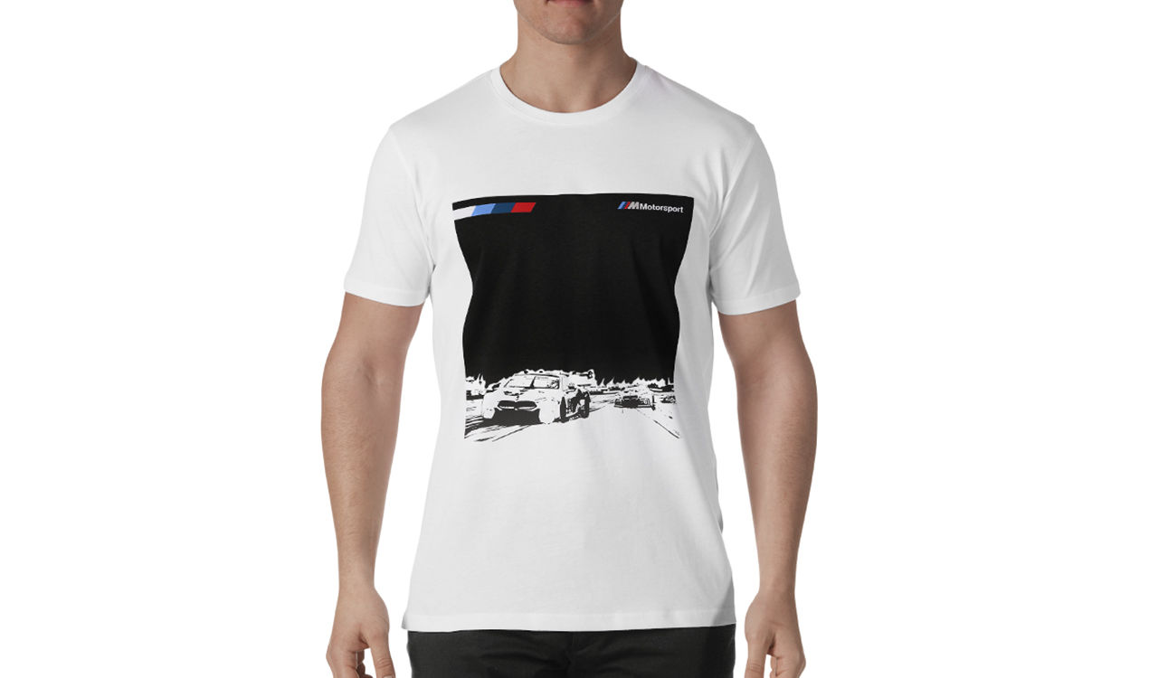 BMW M Motorsport T-Shirt Herren Grafik WHITE, S | HUBAUER-Shop.de