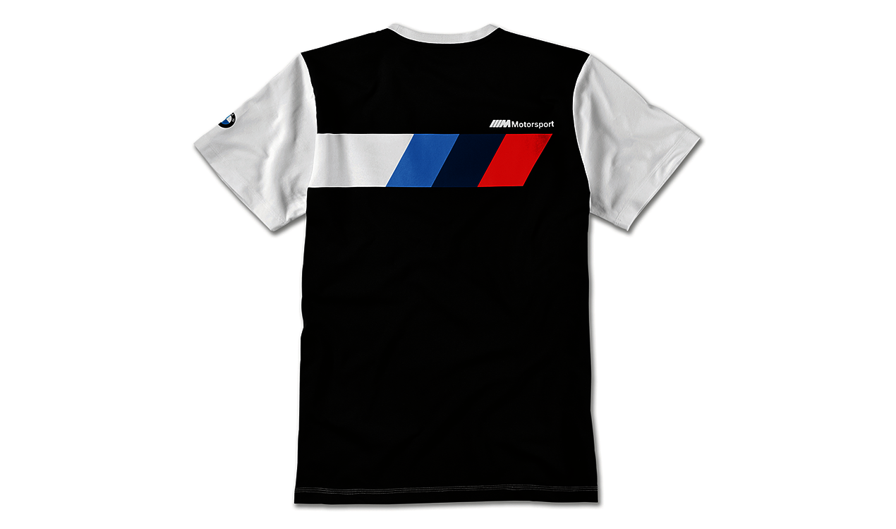 BMW M Motorsport T-shirt men logo BLK/WHT, XL | HUBAUER-Shop.de