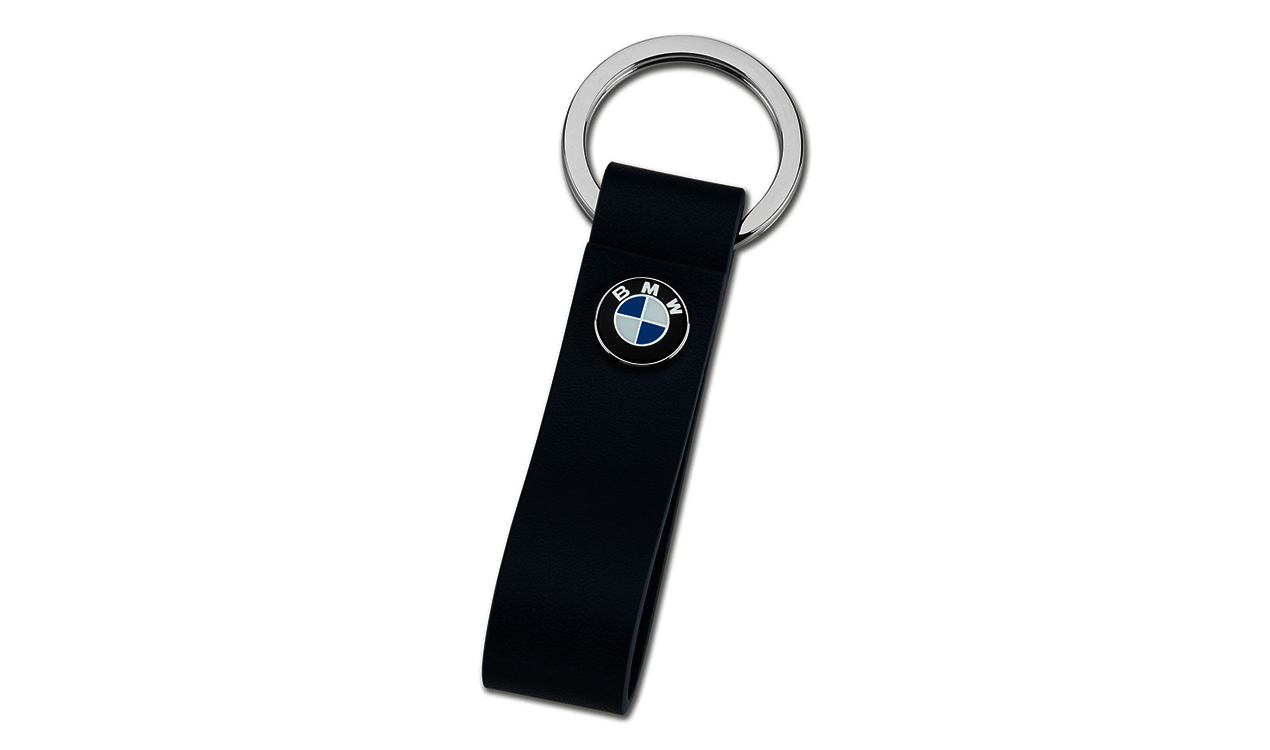 Original BMW BMW key ring leather strap blue (80272466305) | HUBAUER-Shop.de