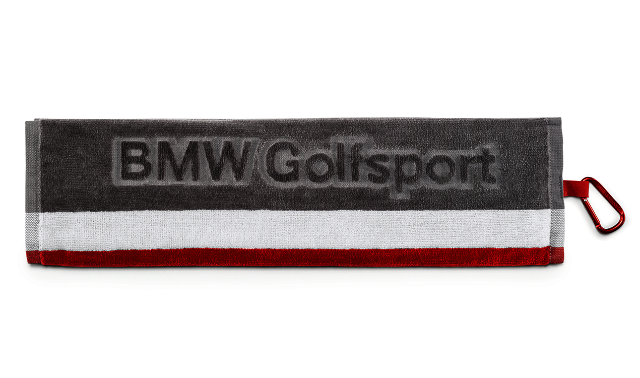 Serviette de golf BMW Golfsport d`origine BMW grey (80282460960) |  HUBAUER-Shop.de