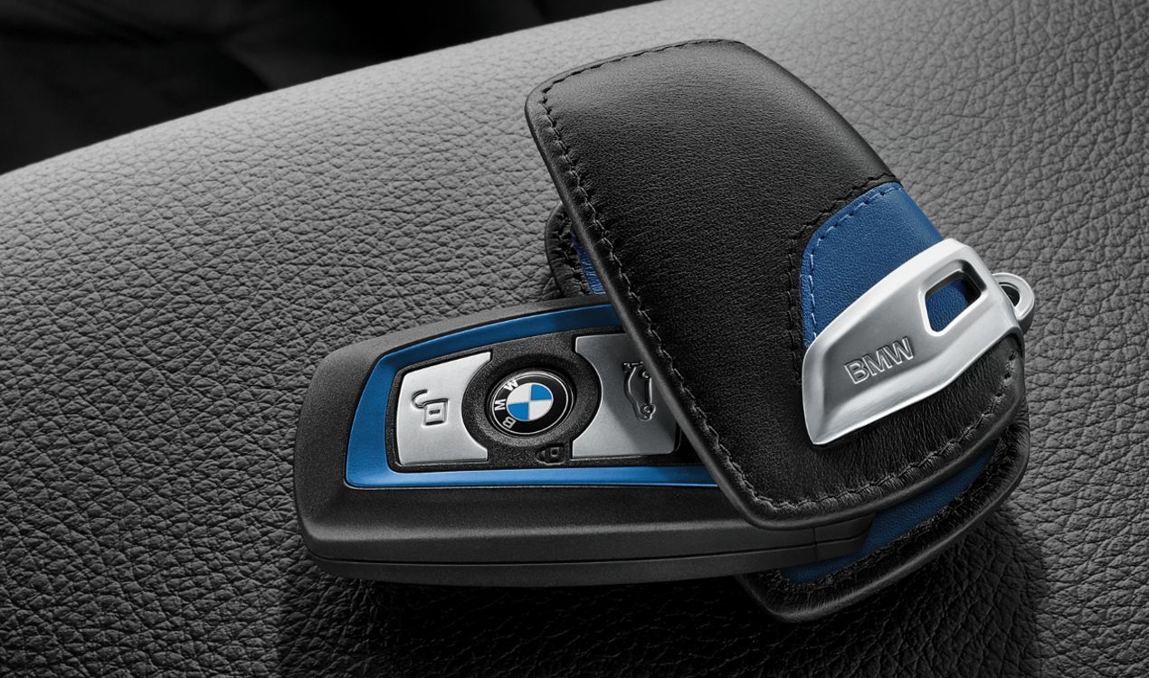 Etui porte-clé M-Sport d`origine BMW Fb. sw/blau (82292219915) |  HUBAUER-Shop.de