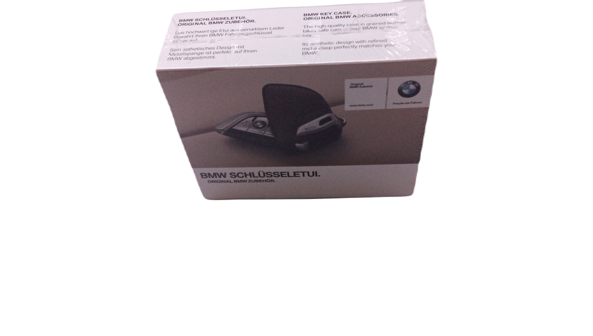 Original BMW Key case with stainless-steel clip mokka (82292408819) |  HUBAUER-Shop.de