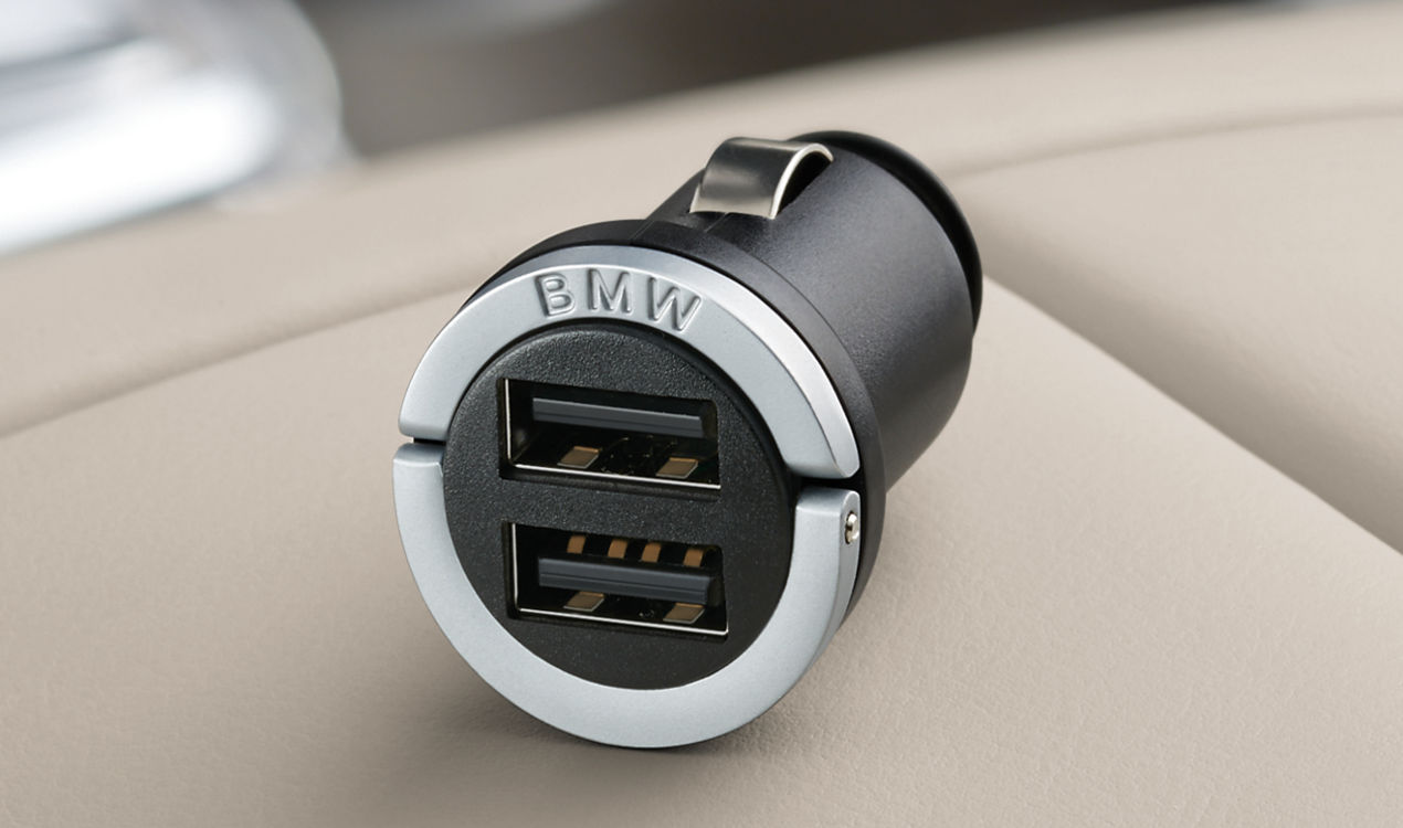 Original BMW Dual USB charger for type A (65412458285) | HUBAUER-Shop.de