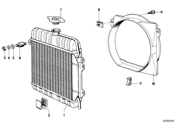 Radiator, Number 01 in the illustration