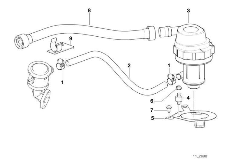 Air pump, Number 01 in the illustration