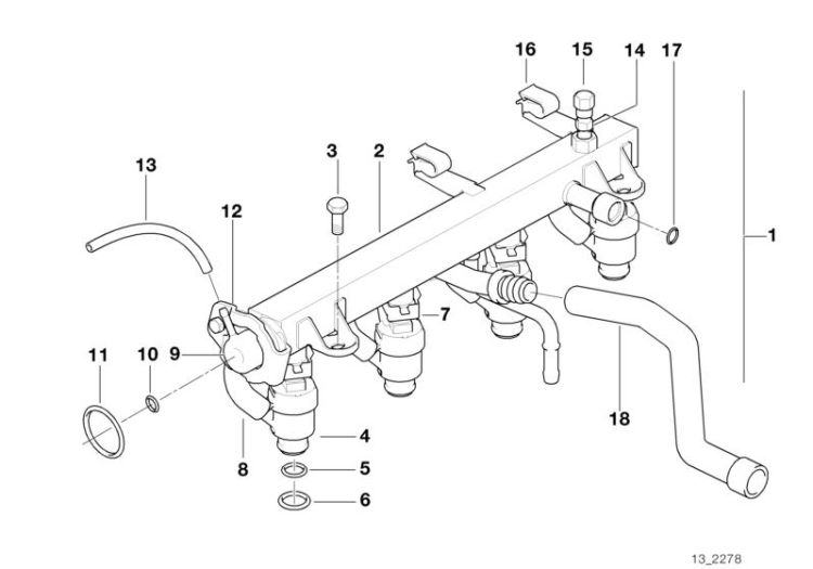 13531729320 PRESSURE REGULATOR Fuel Preparation System Fuel injection system BMW Z8 Roadster E52 E46 E36 E34 Z3 >2084<, Regolatore di pressione