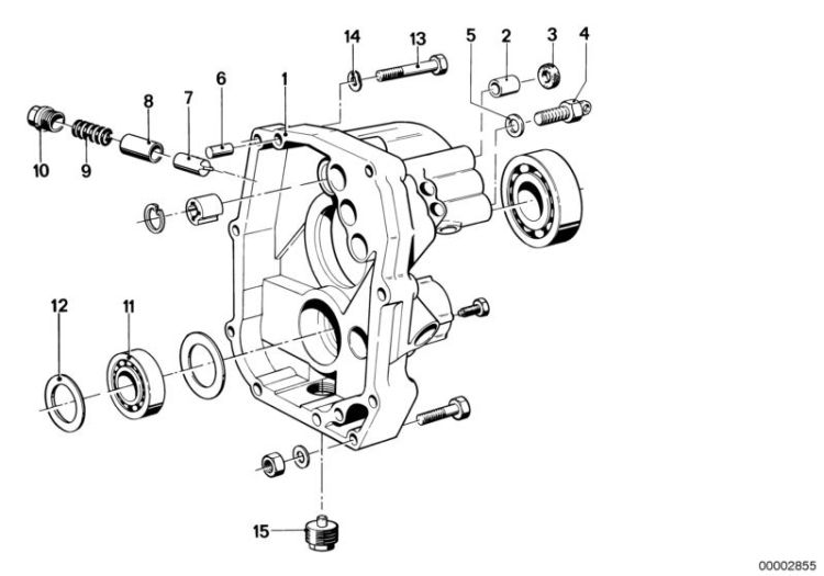 07119985720 Cylindrical roller bearing radial Manual Transmission Individual transmission parts BMW 3er E30 07111468883 E21 E12 >2855<, Cojinet.d.rod.cilind.