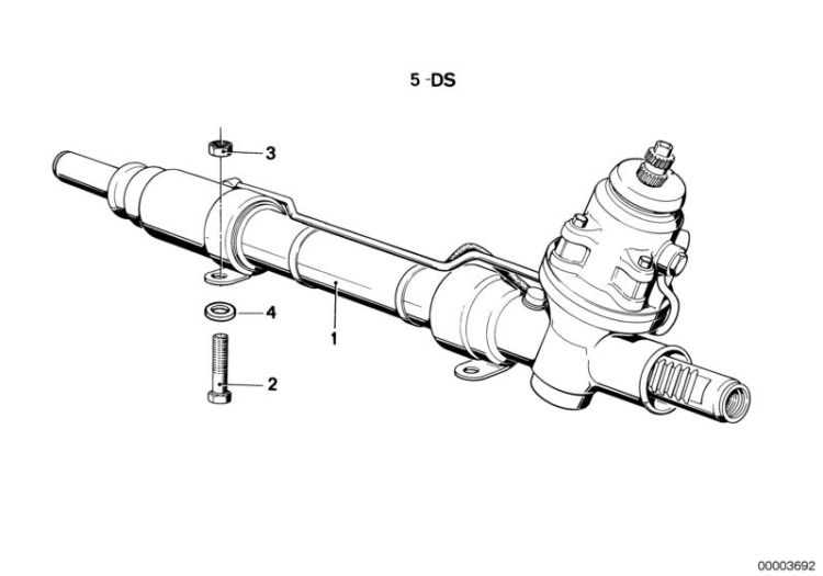 RP REMAN hydraulic steering gear, Number 01 in the illustration