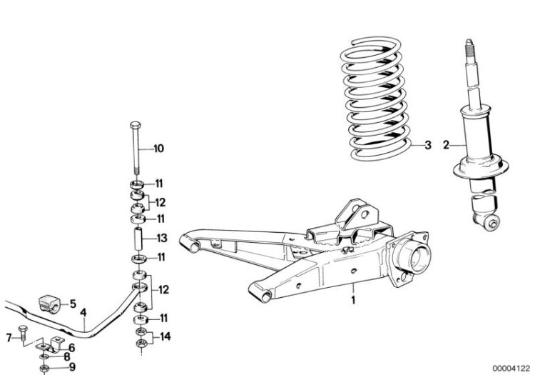 Haltebügel Stabilisator, Nummer 06 in der Abbildung