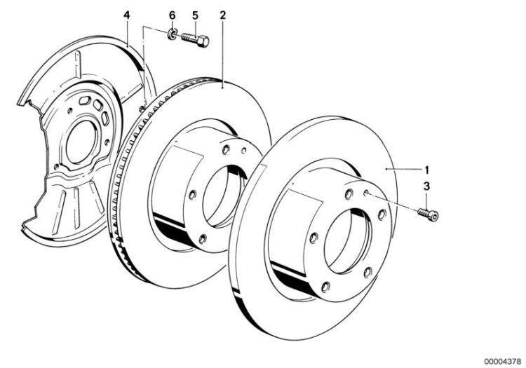 Disque de frein ventilé, numéro 02 dans l'illustration