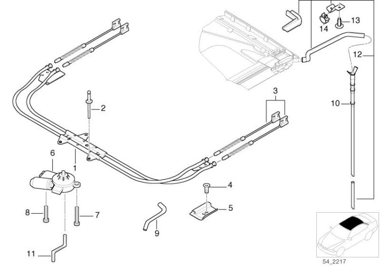 Left pipe clamp, Number 05 in the illustration