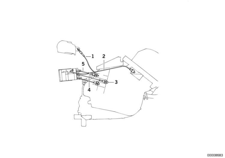 Cable a tirette air frais, numéro 02 dans l'illustration