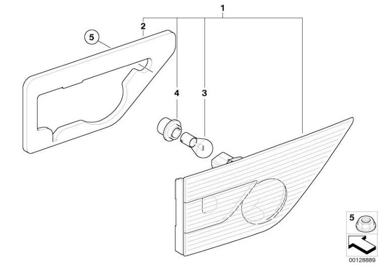 63216943036 Bulb socket Lighting Rear light BMW X3 E83 63218386804 E65 E83 E53 E70 >128889<, Portalampara