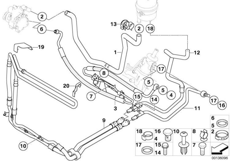 Hose clamp, Number 13 in the illustration