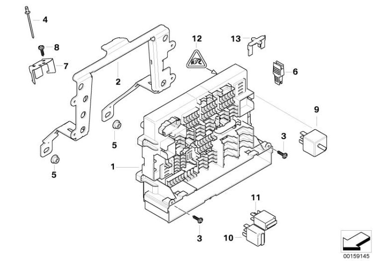 Universal socket housing DFK40, Number 12 in the illustration