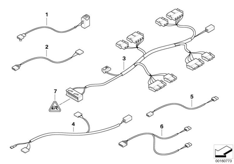 Socket housing, yellow, Number 07 in the illustration