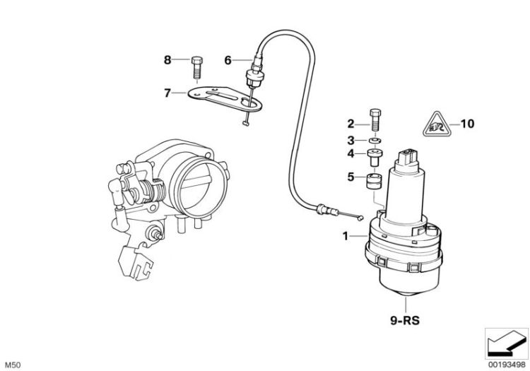 35411162548 Throttle actuator Ads 2 Fuel Preparation System Fuel injection system BMW Z8 Roadster E52 35411161430 E36 E39 E34 E38 E32 E31 >193498<, Motorino valvola a farfalla Ads 2