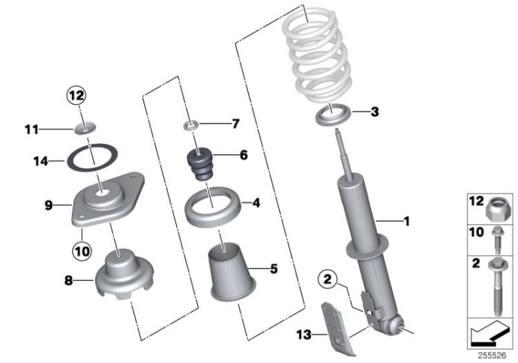 Pieces de jambe de suspension ar ->56081519176