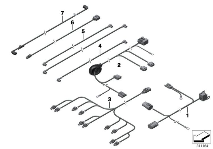 Wiring set LVDS, Number 07 in the illustration