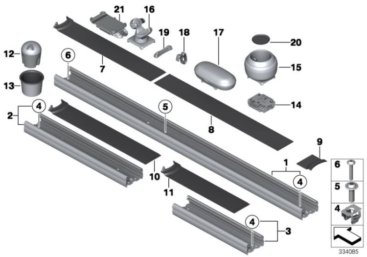 Adapter Ascher, Nummer 13 in der Abbildung