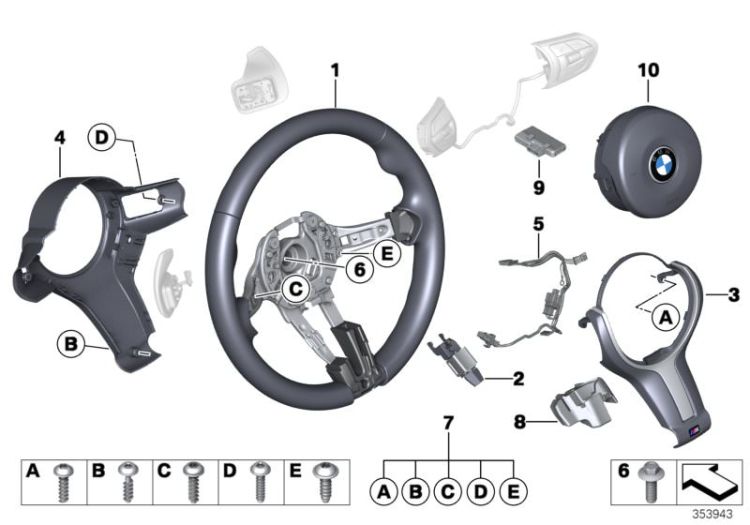 linea di collegamento, volante, numero 05 nell'illustrazione