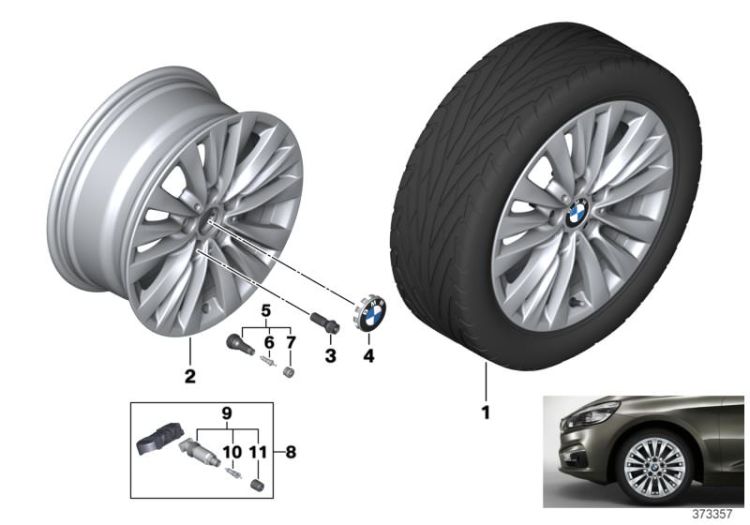 BMW LM Rad Vielspeiche 475 - 16