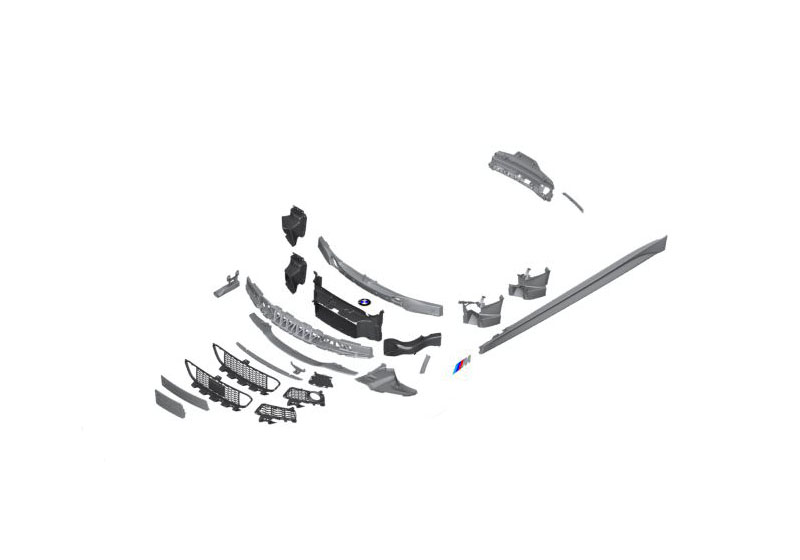 Post-équipt pack de base M Aerodynamic d`origine BMW grundiert (51952318192)