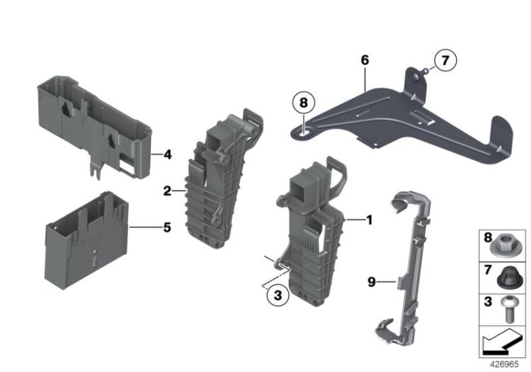 support adaptateur boîtier électr. PDC, numéro 09 dans l'illustration