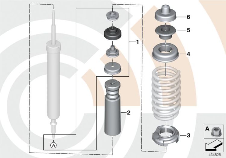 Kit di riparazione ammortizzatore post. ->47600341209