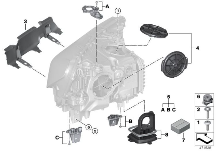 Oval-head screw with dog point, Number 01 in the illustration