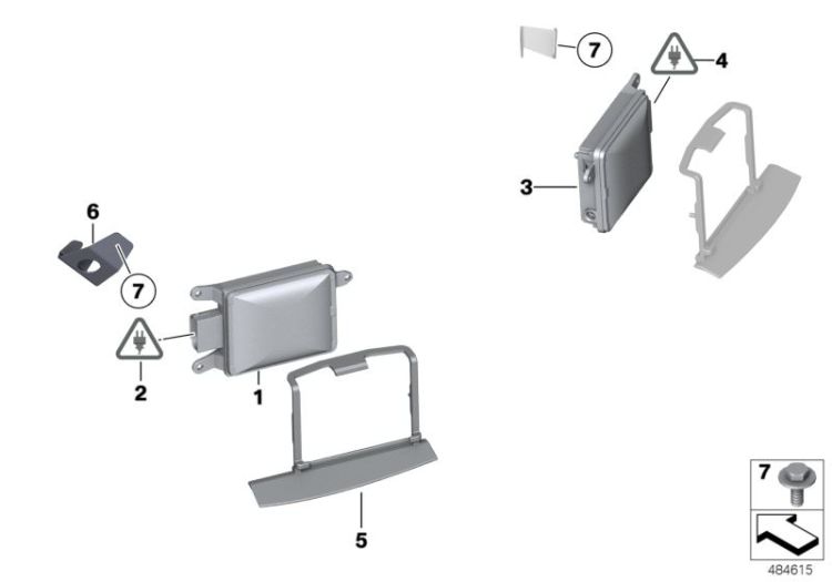 Sensor Spurwechselwarnung Master links, Nummer 03 in der Abbildung