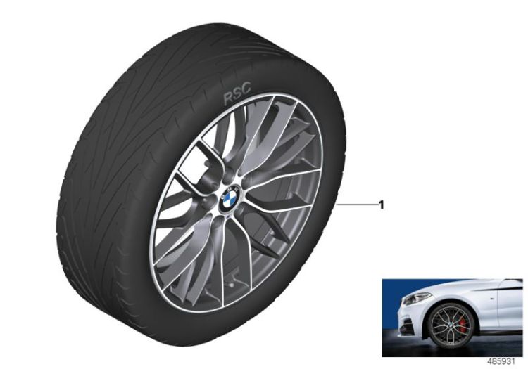 BMW LA wheel M Perf. double spoke 405M ->60408322666