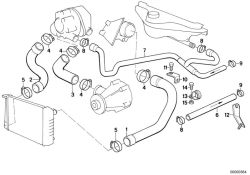 BMW original Tubo flexible 5er E39 (11532242177) (11532242177)