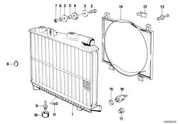 BMW original Radiador 3er E36 (17111707563) (17111707563)