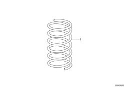 Coil spring, Number 01 in the illustration